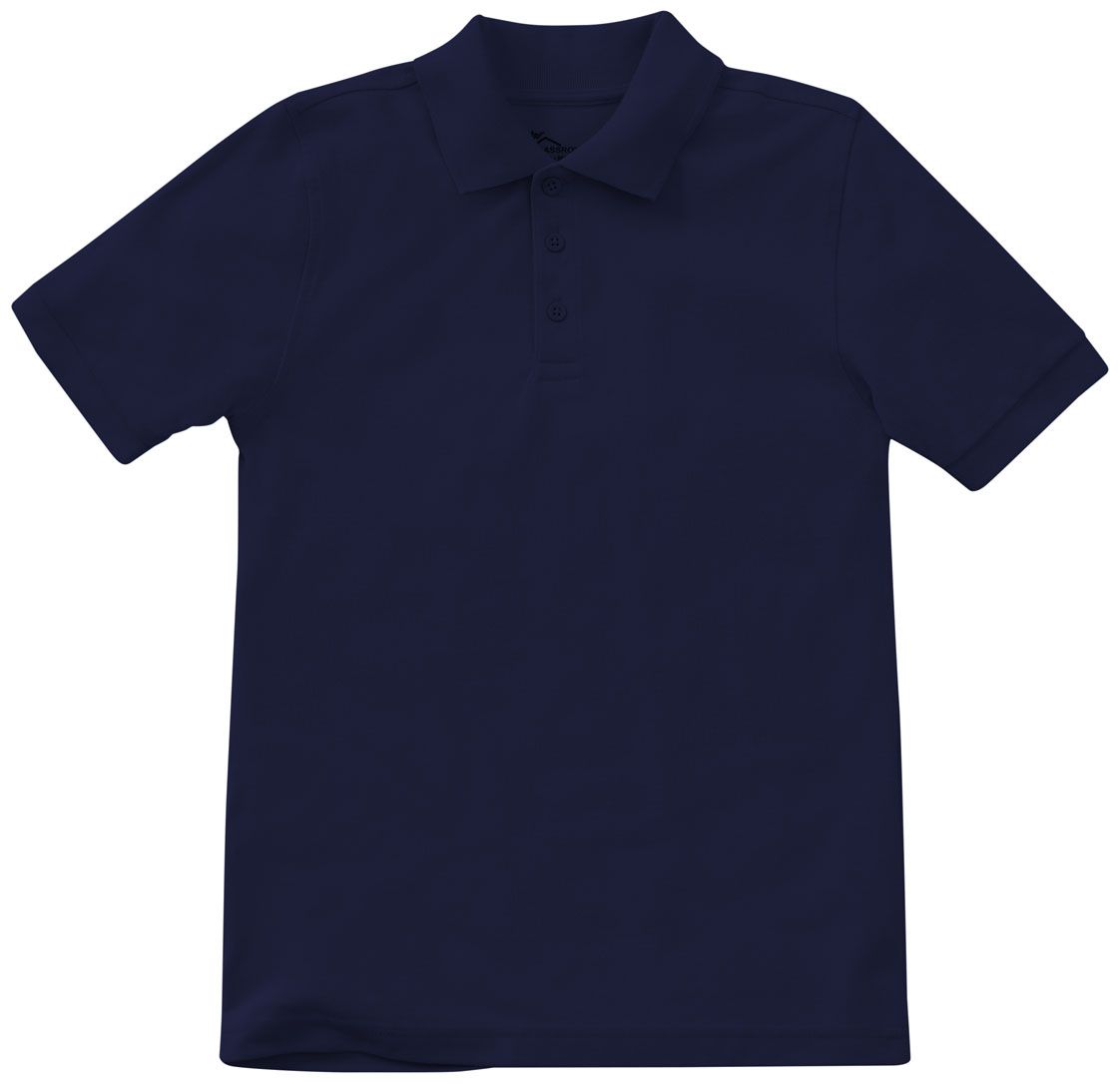 Preschool Short Sleeve Pique Polo Navy Blue