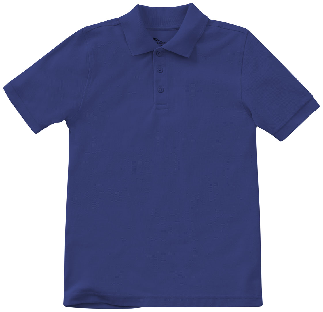 Pre-School Short Sleeve Pique Polo (ROYAL)