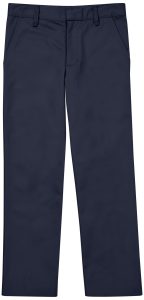 Boys Flat Front Pant in Navy