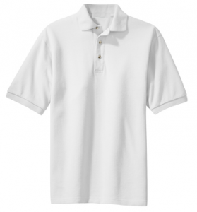 Youth Short Sleeve Pique Polo (WHITE)