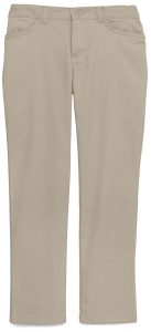 Girls Stretch "Matchstick" Narrow leg Pant YOUTH in Khaki