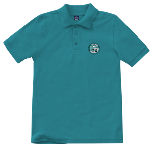 Youth Short Sleeve Pique Polo (TEAL) CORAL REEF SHS UNIFORMS