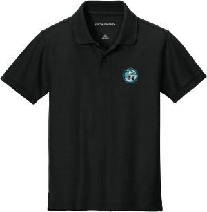 Youth Short Sleeve Pique Polo (BLK) CORAL REEF SHS UNIFORMS