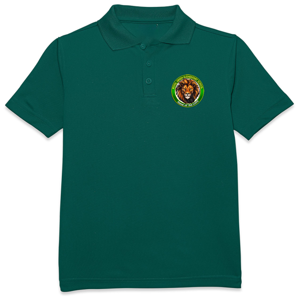 Short Sleeve Pique Polo (HGN) ROYAL ELEMENTARY SCHOOL UNIFORMS