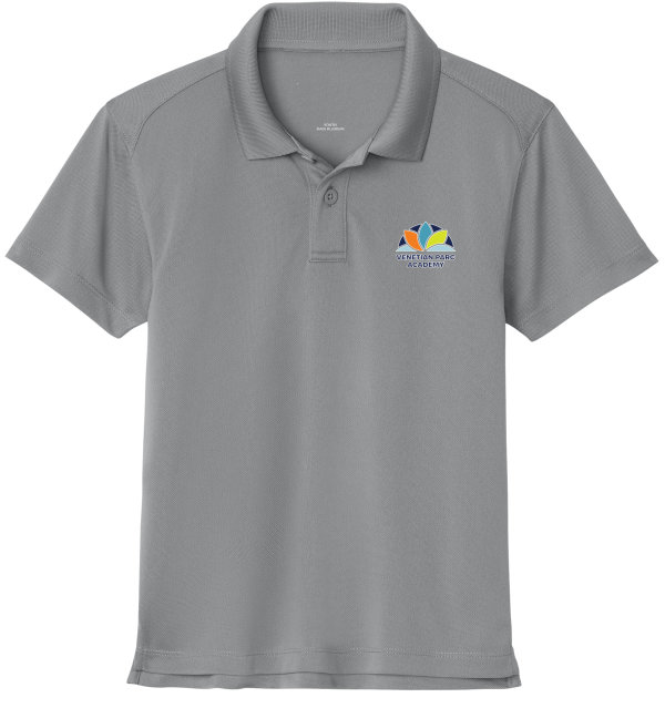 DRI-FIT Short Sleeve Polo (GRY) VENETIAN PARC UNIFORMS