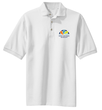 DRI-FIT Short Sleeve Polo (WHI) VENETIAN PARC UNIFORMS
