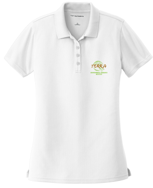 DRI-FIT Short Sleeve Polo (WHI) TERRA UNIFORMS - LADIES
